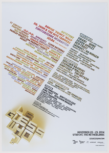 753571 Affiche voor de 8e editie van het muziekfestival Le Guess Who? te Utrecht.